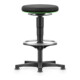 bimos Tabouret pivotant siège tissu hauteur siège 530 - 750 mm avec patins et repose-pieds-1