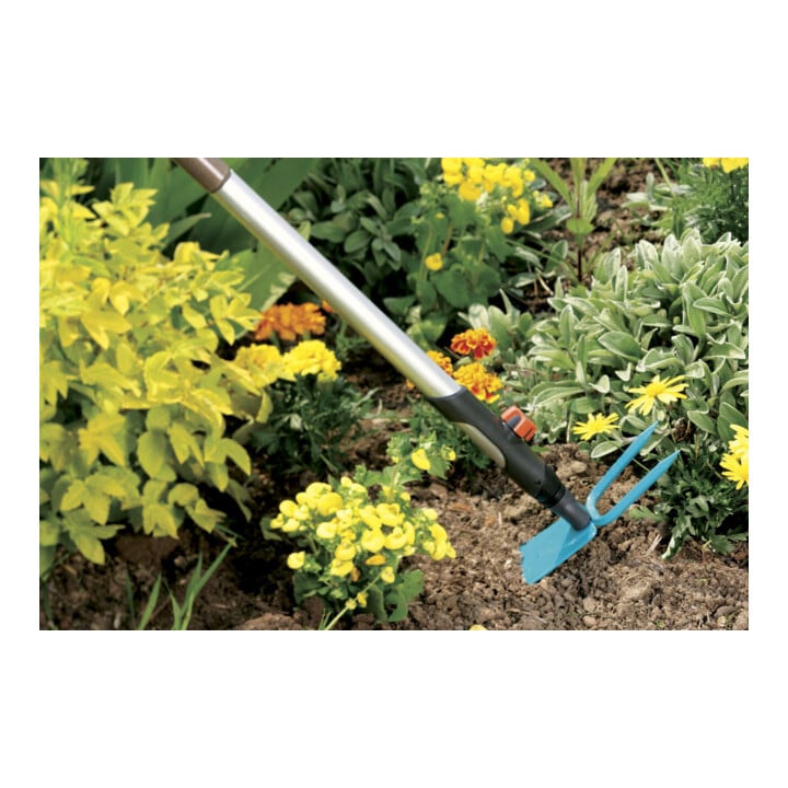 Bineuse de jardin combisystem GARDENA, lame droite, 2 dents, largeur 7,5 cm