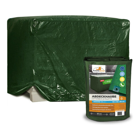Bio Green Housse de protection - caisse grillagée, verte