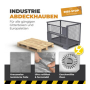 Bio Green Housse de protection pour palettes, gris argenté-4