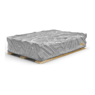 Bio Green Palettenabdeckhaube, Silbergrau