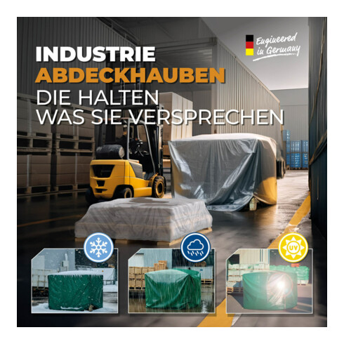 Bio Green Palettenabdeckhaube, Silbergrau