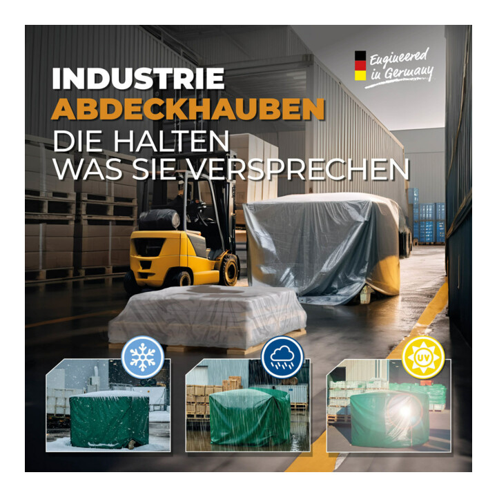 Bio Green Palettenabdeckhaube, Silbergrau