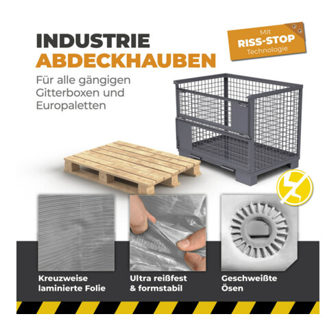 Bio Green Palettenabdeckhaube, Silbergrau