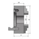 BISON Dreibackendrehfutter Camlock Ø 200 mm Guss zentrisch spannend Optimum