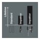 Bit 840/4 IMP DC 4mm L.50mm 1/4 Zoll E6,3 Impaktor,DC WERA