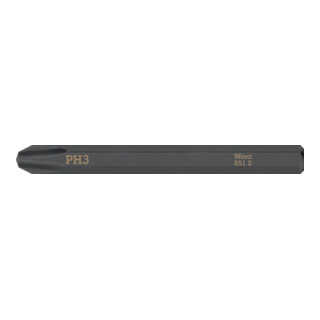 Bit 851 S PH 3x70mm 1/4 Zoll 851 S PH 3x70mm L.70mm WERA