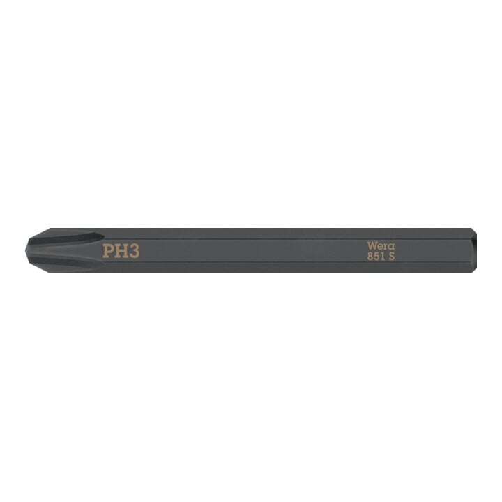 Bit 851 S PH 3x70mm 1/4 Zoll 851 S PH 3x70mm L.70mm WERA