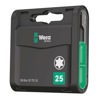 Assortiment d'embouts Wera, Bit-Box 20 TX 20 pièces