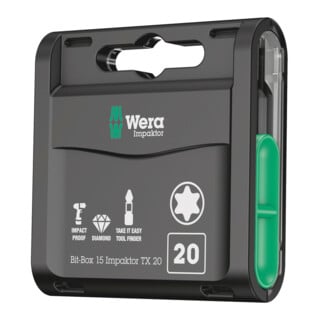 Wera Bit assortiment, Bit-Box 15 Impactor 15 pièces Torx