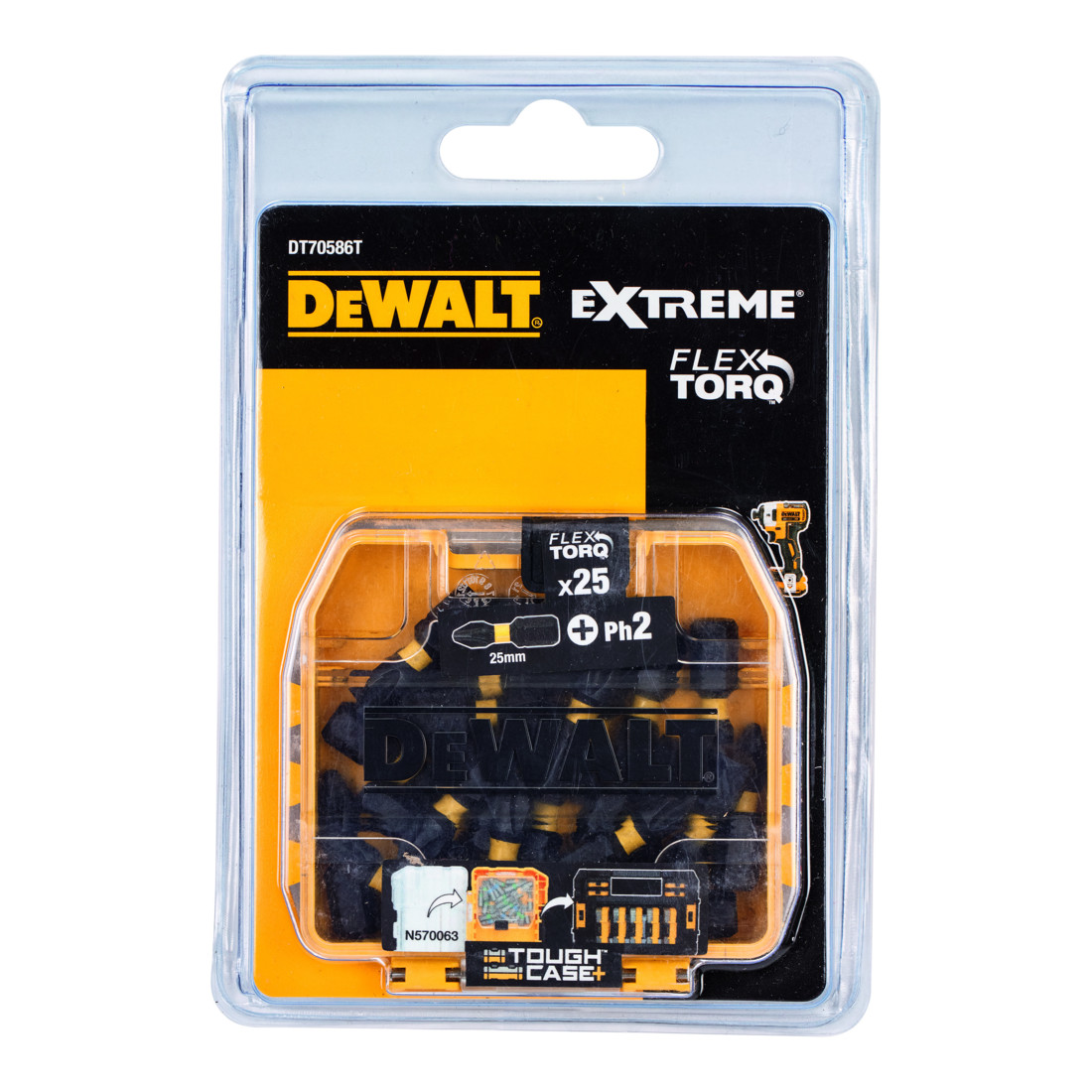 DEWALT Bit Box 25mm Ph2, 25pz. perc. DT70586T-QZ