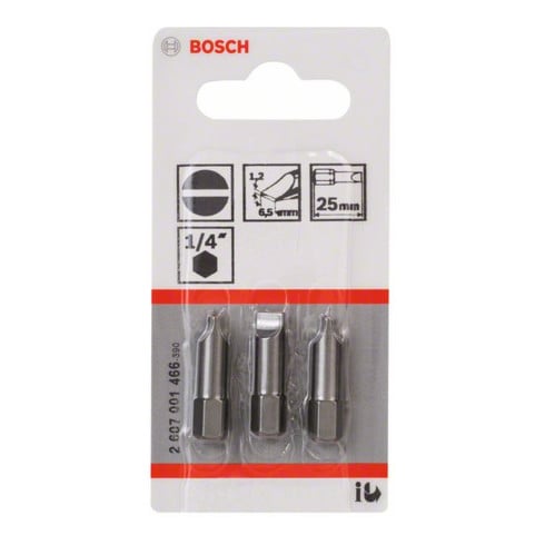 Bit per cacciavite Bosch extra duro, S 1,2x6,5, 25mm