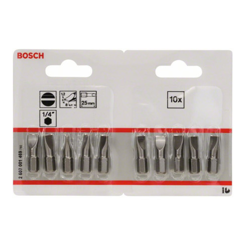 Bosch Bit per cacciavite extra duro, S 1,2x8,0, 25mm