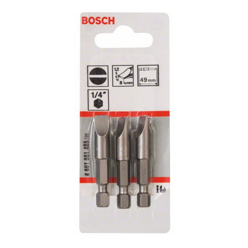 Bosch Bit per cacciavite extra duro, S 1,2x8,0, 49mm