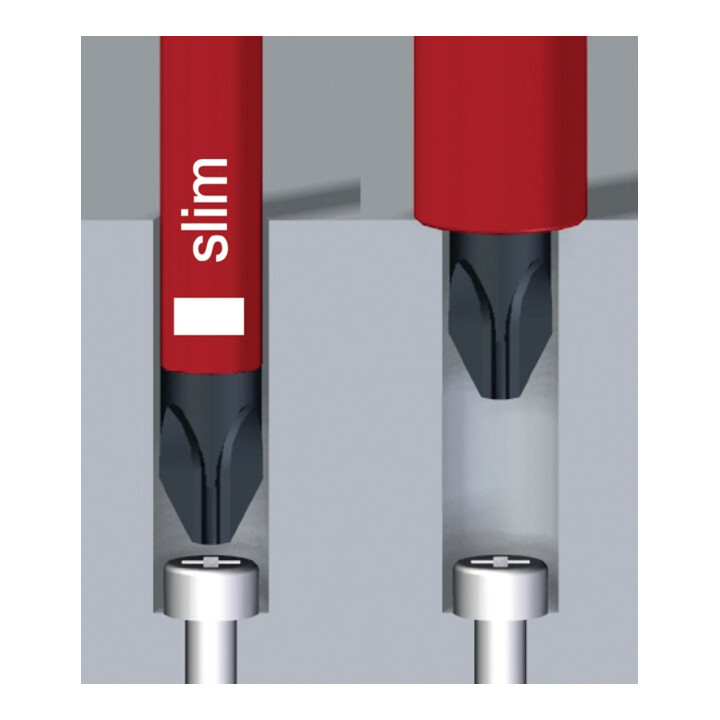 Bit Set slimBit electric Schlitz, Phillips, Pozidriv 6-tlg. (43160)