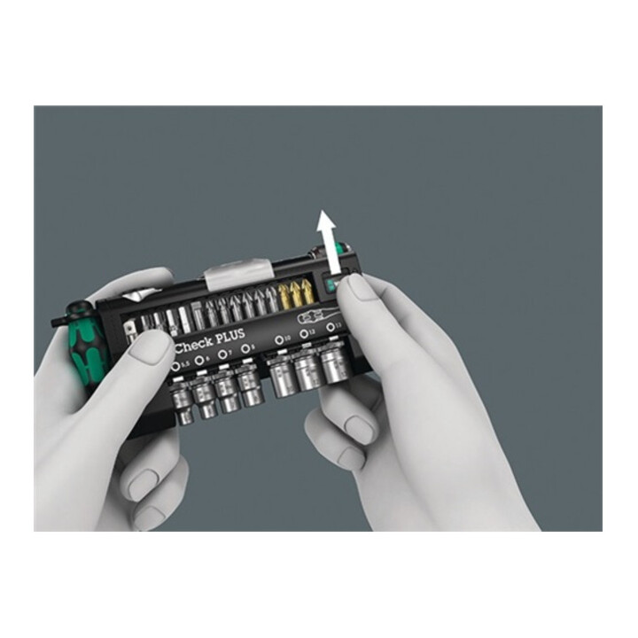 Bit-/Steckschl.-Set Tool-Check plus HF 39-tlg.Schlitz/PH/PZD/T/Knarre/7 Nüsse