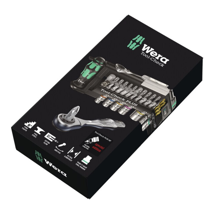 Bit-/Steckschl.-Set Tool-Check plus HF 39-tlg.Schlitz/PH/PZD/T/Knarre/7 Nüsse