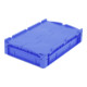 Bito Euro container empilable XL avec couvercle XLD64121D L600xW400xH138 mm, bleu