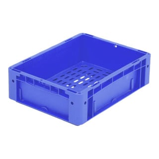 Conteneurs gerbables Bito Euro XL à fond et parois ajourés bleu