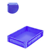 Bito Euro stacking container XL avec fond nervuré RX bleu 400 mm 600 mm