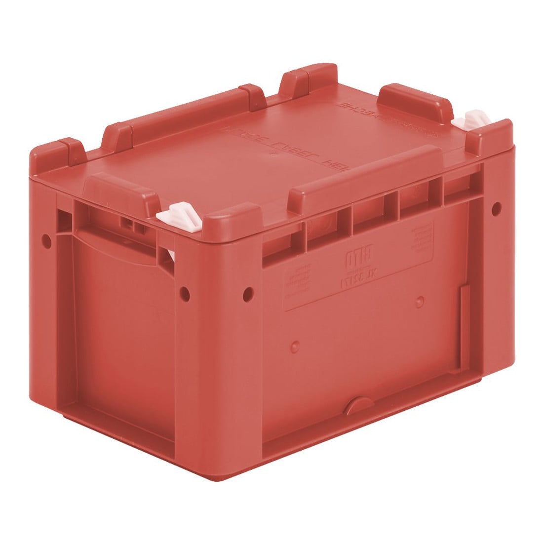 Bito Eurostapelbehälter XL mit Deckel und Verschluss XL 32171ASDV L300xB200xH188 mm, rot