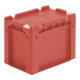 Bito Eurostapelbehälter XL mit Deckel und Verschluss XL 32221ASDV L300xB200xH238 mm, rot-1