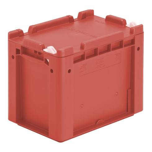 Bito Eurostapelbehälter XL mit Deckel und Verschluss XL 32221ASDV L300xB200xH238 mm, rot
