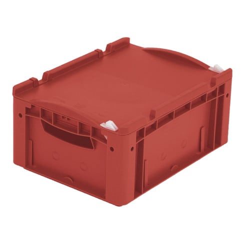 Bito Eurostapelbehälter XL mit Deckel und Verschluss XL 43171ASDV L400xB300xH188 mm, rot