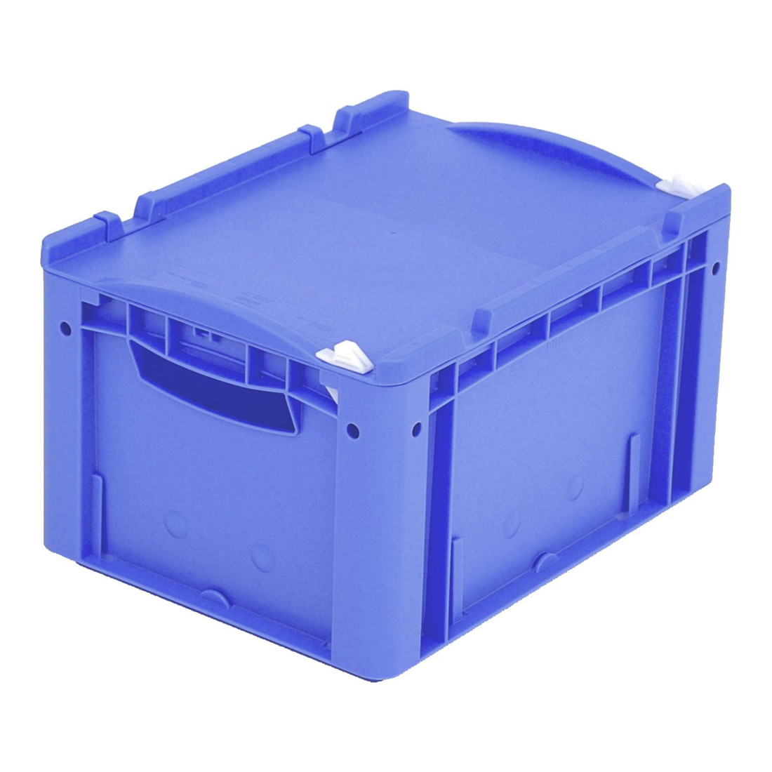 Bito Eurostapelbehälter XL mit Deckel und Verschluss XL 43221ASDV L400xB300xH238 mm, blau