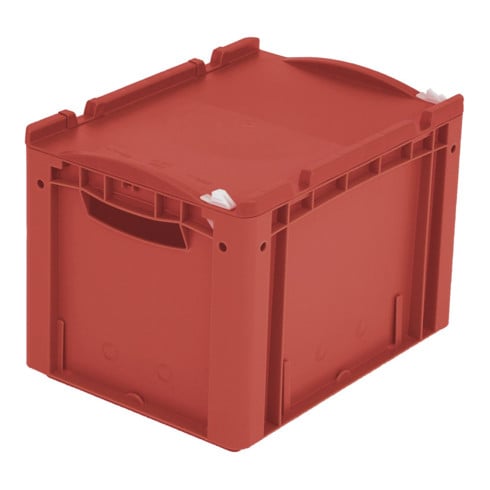 Bito Eurostapelbehälter XL mit Deckel und Verschluss XL 43271ASDV L400xB300xH288 mm, rot