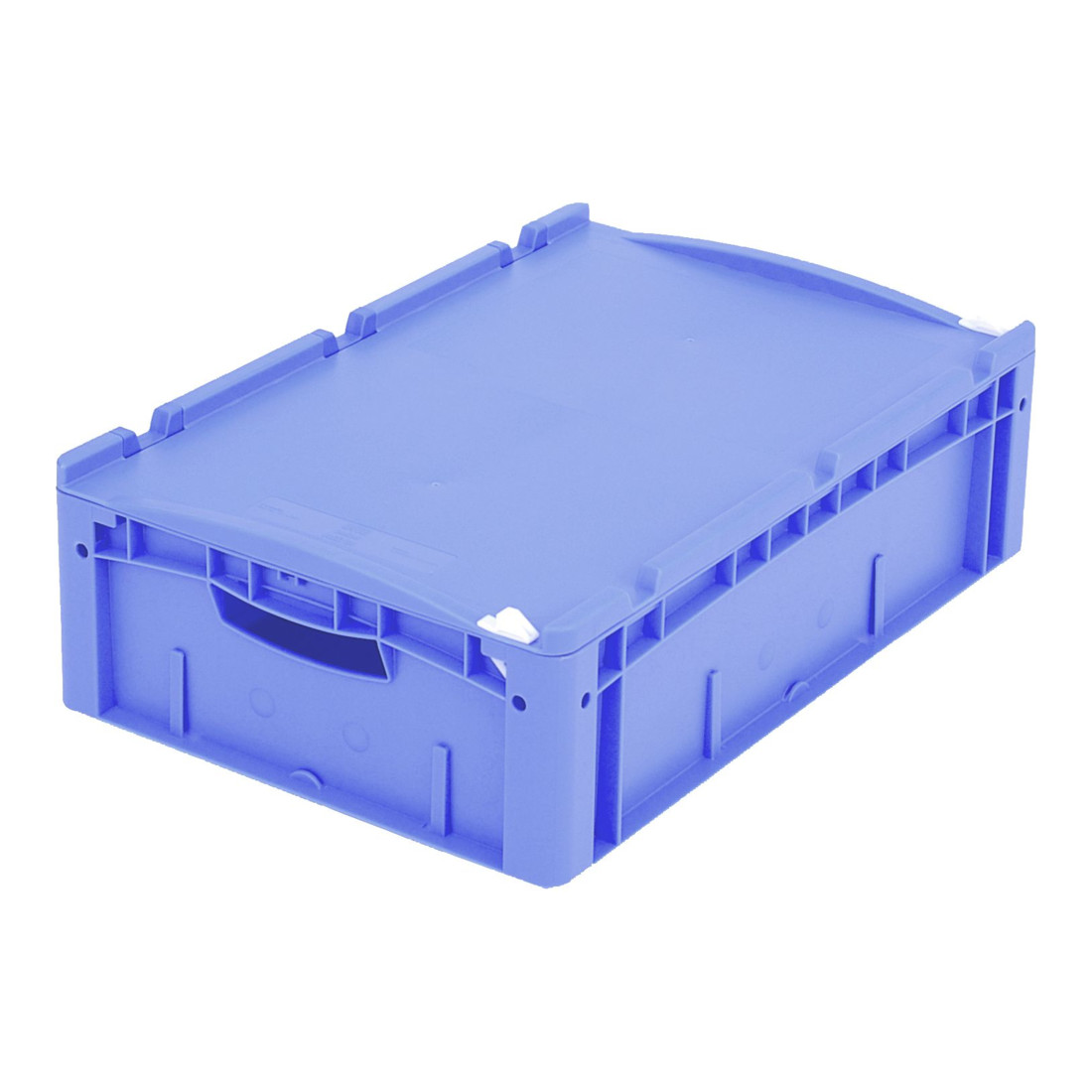 Bito Eurostapelbehälter XL mit Deckel und Verschluss XL 64171ASDV L600xB400xH188 mm, blau