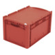 Bito Eurostapelbehälter XL mit Deckel und Verschluss XL 64321ASDV L600xB400xH338 mm, rot-1