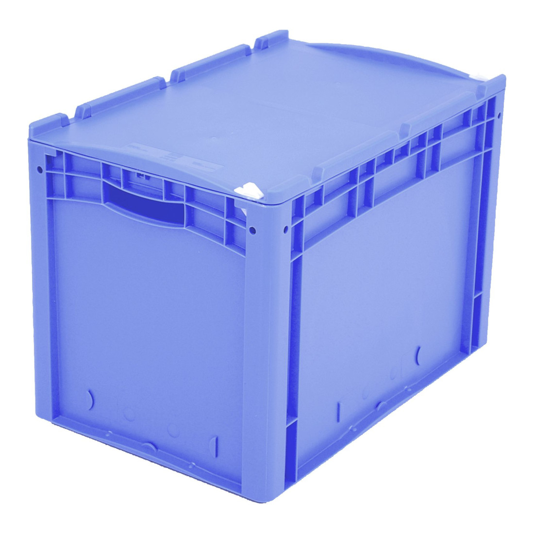 Bito Eurostapelbehälter XL mit Deckel und Verschluss XL 64421ASDV L600xB400xH438 mm, blau