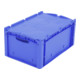 Bito Eurostapelbehälter XL mit Deckel XLD64271D L600xB400xH288 mm, blau