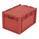 Bito Eurostapelbehälter XL mit Deckel XLD64321 L600xB400xH338 mm, rot-1