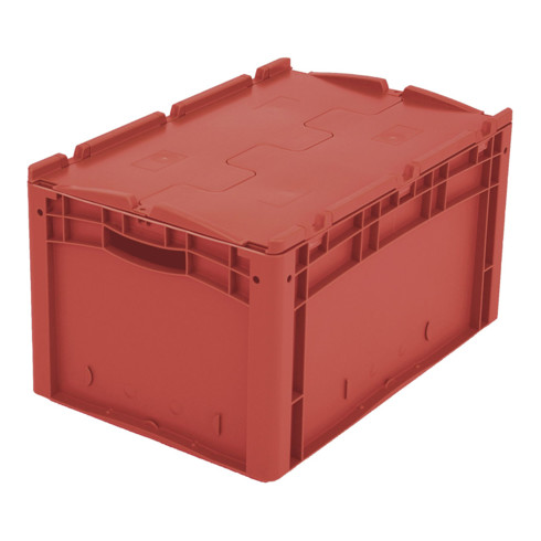 Bito Eurostapelbehälter XL mit Deckel XLD64321 L600xB400xH338 mm, rot