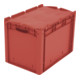 Bito Eurostapelbehälter XL mit Deckel XLD64421 L600xB400xH438 mm, rot-1