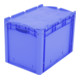 Bito Eurostapelbehälter XL mit Deckel XLD64421D L600xB400xH438 mm, blau-1