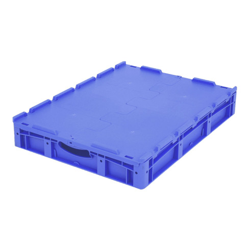 Bito Eurostapelbehälter XL mit Deckel XLD86121 L800xB600xH138 mm, blau