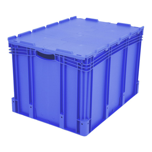 Bito Eurostapelbehälter XL mit Deckel XLD86521 L800xB600xH538 mm, blau