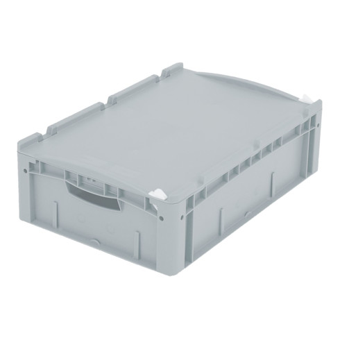 Bito Eurostapelbehälter XL Set / XL 64171ASDV Auflagedeckel mit Verschluss L600xB400H188 mm, grau