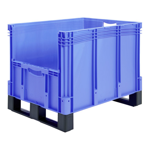 Bito Eurostapelbehälter XL Set / XL 86324D mit Etikett L800xB600xH420 mm, blau