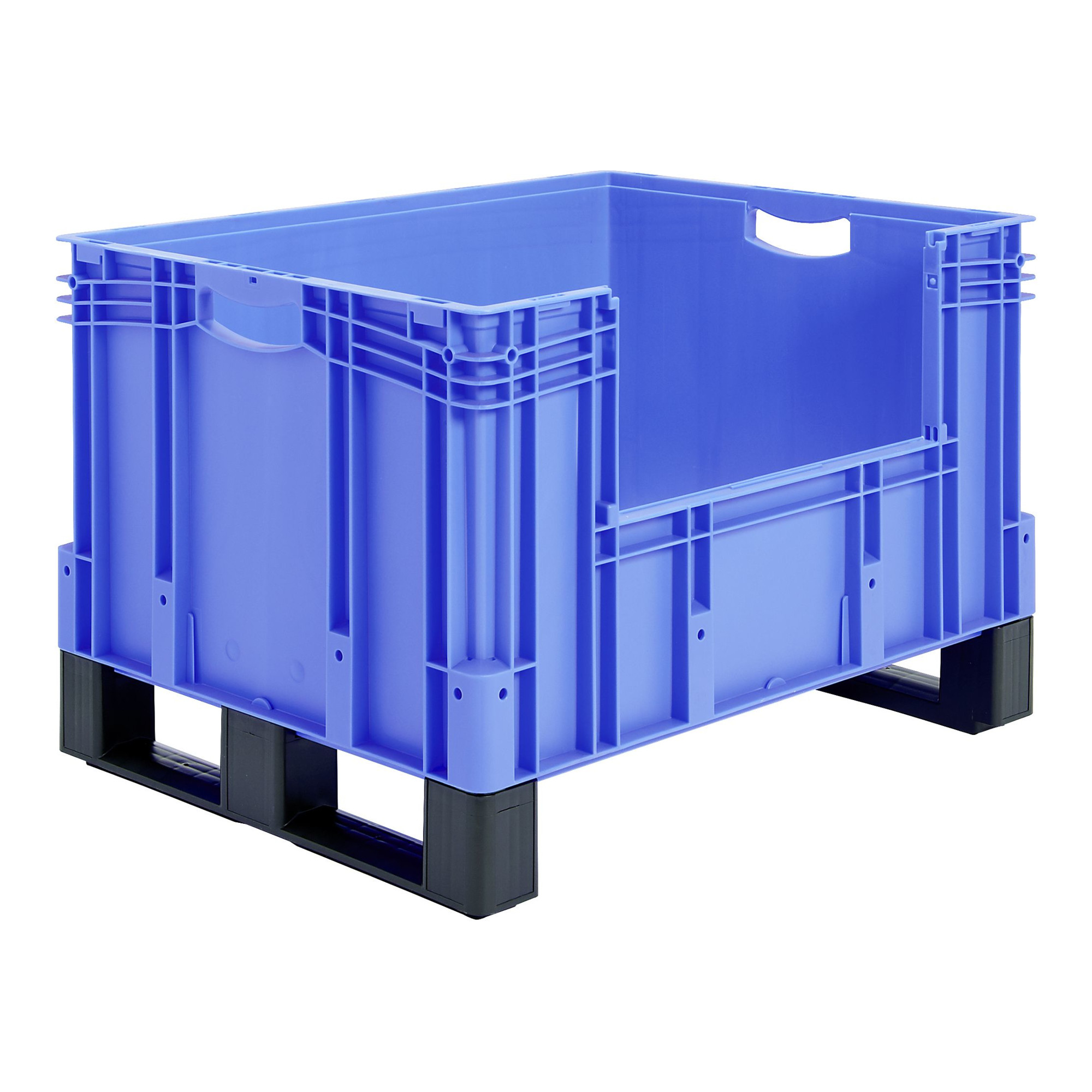 Bito Eurostapelbehälter XL Set / XL 86526D mit Etikett L800xB600xH620 mm, blau