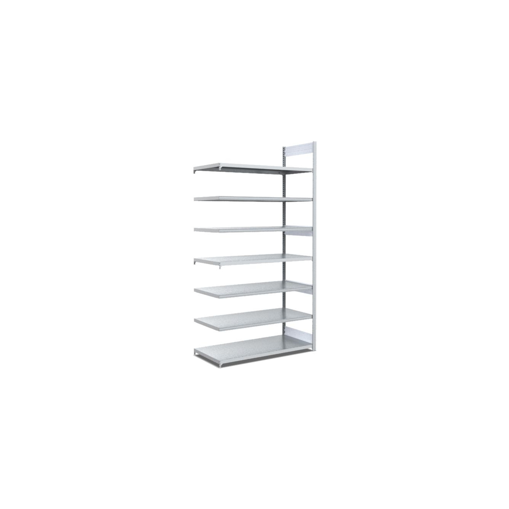 Bito Fachbodenregal / Archivregal zweiseitige Nutzung L1008xH2500xT624 mm, Anbaufeld 100 kg