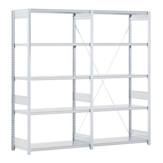 Bito Fachbodenregal Typ:EL L2066xH2000xT524 mm, Grund- und Anbaufeld 100 kg verzinkt