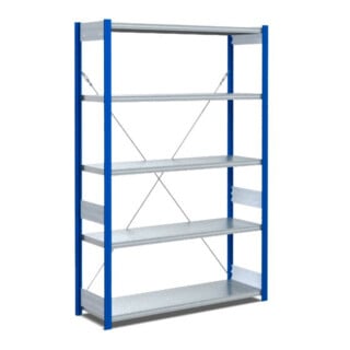 Bito Fachbodenregal Typ EL, Grundfeld 40mm-Boden Set, 100kg, RAL 5010 Enzianblau