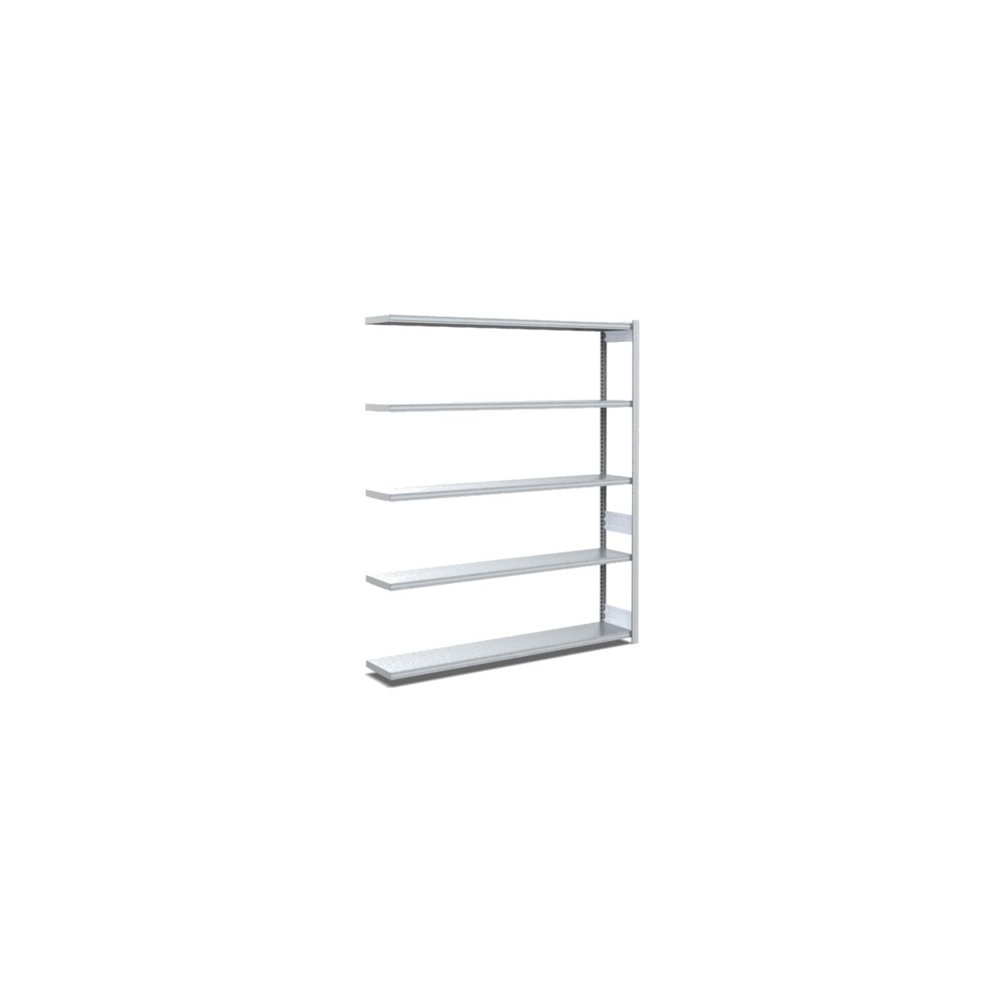 Bito Fachbodenregal Typ:EL mit 5 Fachböden L1308xH2000xT324 mm, Anbaufeld 100kg verzinkt