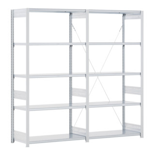 Bito Fachbodenregal Typ EL, Grundfeld 40mm-Boden Set, 100kg, RAL 7035 Lichtgrau