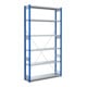 Bito Fachbodenregal Typ:EL mit 6 Fachböden L1058xH2500xT324 mm, Grundfeld 100 kg enzianblau