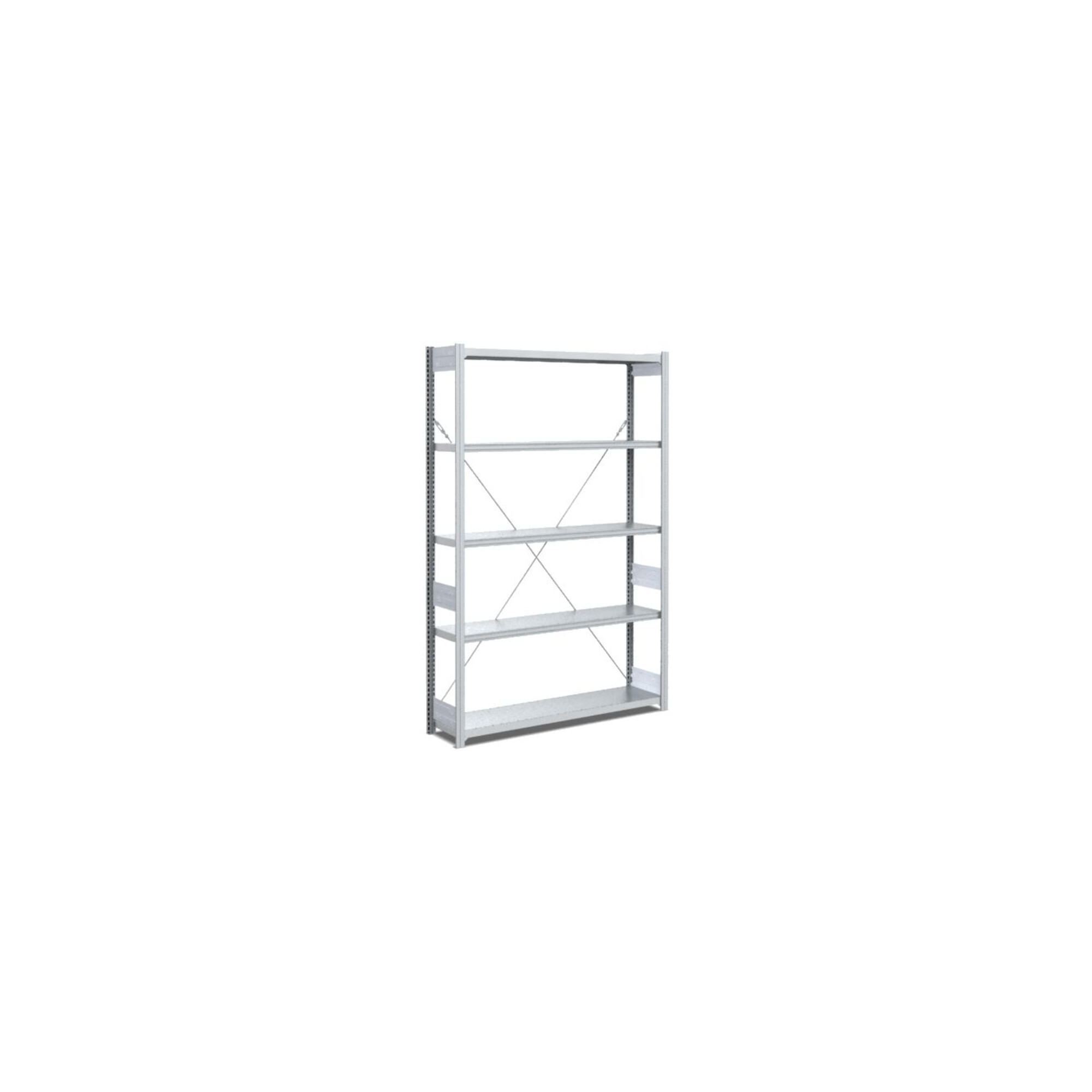 Bito Fachbodenregal Typ:L L1058xH2000xT324 mm, Grundfeld 100 kg verzinkt